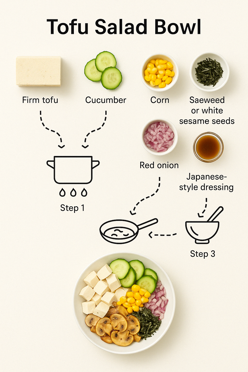 小白也會做的豆腐輕食